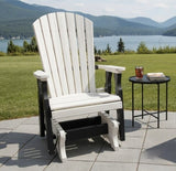 Amish Handmade Patio Glider Chairs - Adirondack - Durable Chair Set - Weather-Resistant - Outdoor Furniture Set - Foldable - Rockers - Yard