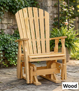 Amish Handmade Patio Glider Chairs - Adirondack - Durable Chair Set - Weather-Resistant - Outdoor Furniture Set - Foldable - Rockers - Yard