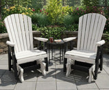 Amish Handmade Patio Glider Chairs - Adirondack - Durable Chair Set - Weather-Resistant - Outdoor Furniture Set - Foldable - Rockers - Yard