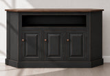Amish Handmade TV Stand - 3 Door Cabinet - Primitive - Storage - TV Cabinet - Home - Multipurpose Cabinet - Rustic - Open Shelf TV Console
