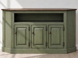 Amish Handmade TV Stand - 3 Door Cabinet - Primitive - Storage - TV Cabinet - Home - Multipurpose Cabinet - Rustic - Open Shelf TV Console