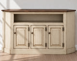 Amish Handmade TV Stand - 3 Door Cabinet - Primitive - Storage - TV Cabinet - Home - Multipurpose Cabinet - Rustic - Open Shelf TV Console