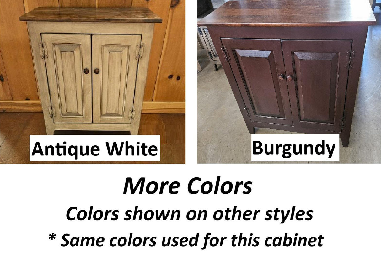 Amish Handmade TV Stand - 3 Door Cabinet - Primitive - Storage - TV Cabinet - Home - Multipurpose Cabinet - Rustic - Open Shelf TV Console