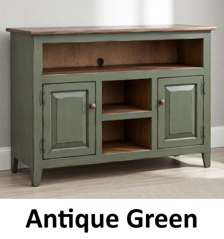 Amish Handmade TV Stand - 2 Door Cabinet - Primitive - Storage - TV Cabinet - Home - Multipurpose Cabinet - Rustic - Open Shelf TV Console