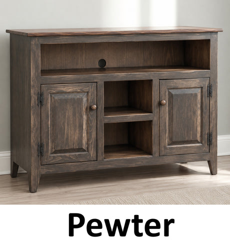 Amish Handmade TV Stand - 2 Door Cabinet - Primitive - Storage - TV Cabinet - Home - Multipurpose Cabinet - Rustic - Open Shelf TV Console