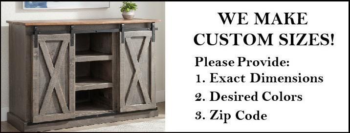 Amish Handmade TV Stand - 2 Door Cabinet - Primitive - Storage - TV Cabinet - Multipurpose Cabinet - Rustic - Sliding Doors - TV Console