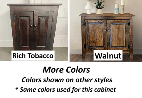 Amish Handmade TV Stand - 2 Door Cabinet - Primitive - Storage - TV Cabinet - Multipurpose Cabinet - Rustic - Sliding Doors - TV Console