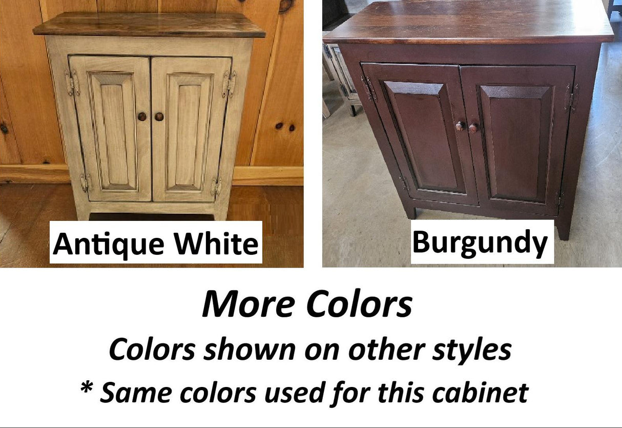 Amish Handmade TV Stand - 2 Door Cabinet - Primitive - Storage - TV Cabinet - Multipurpose Cabinet - Rustic - Sliding Doors - TV Console