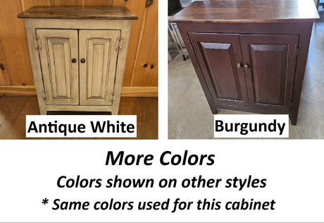 Amish Handmade TV Stand - 2 Door Cabinet - Primitive - Storage - TV Cabinet - Multipurpose Cabinet - Rustic - Sliding Doors - TV Console