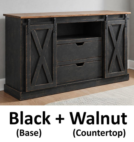 Amish Handmade TV Stand - 2 Door Cabinet - Primitive - Barnhouse TV Cabinet - Multipurpose Cabinet - Rustic Sliding Doors TV Console Drawers
