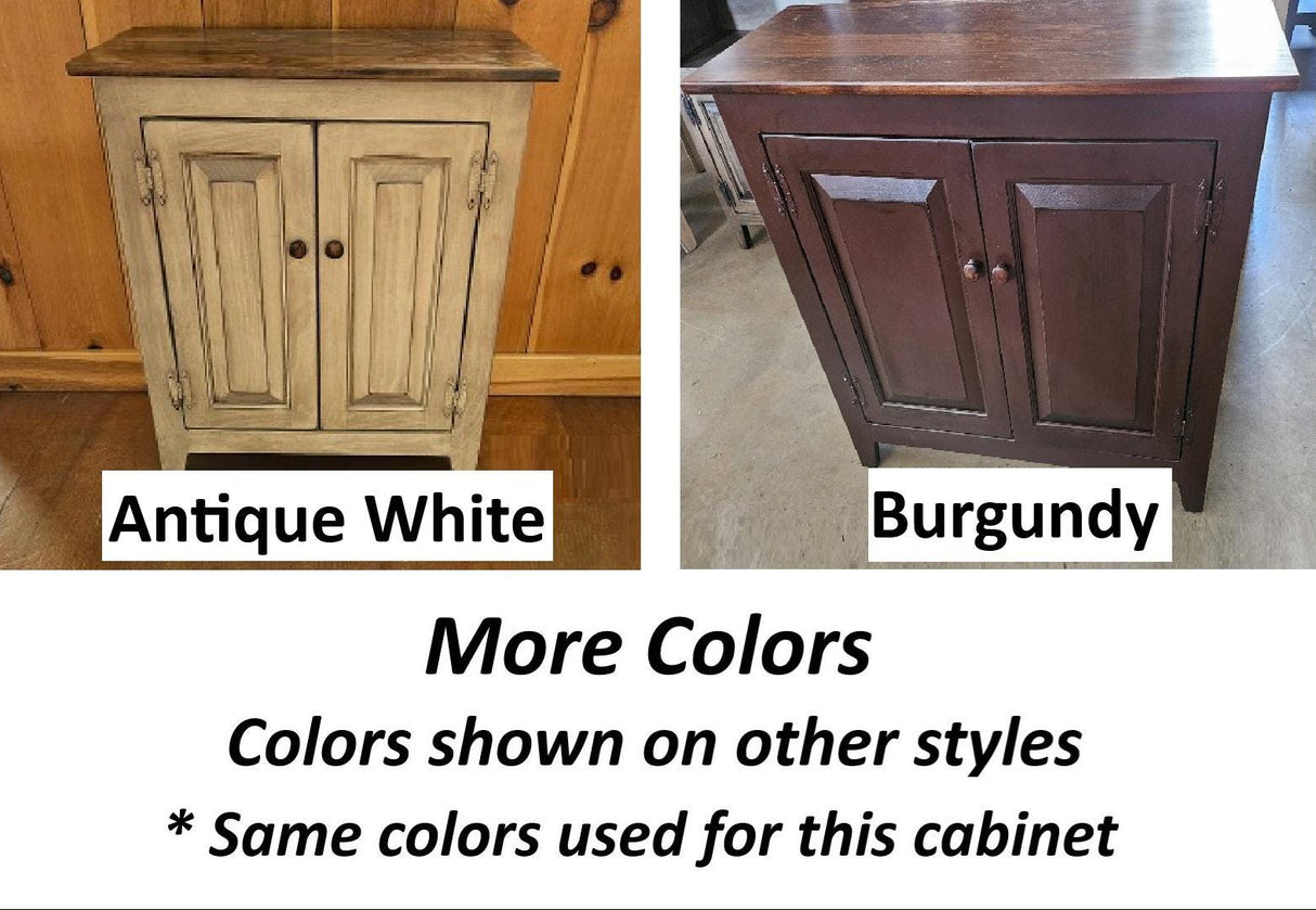 Amish Handmade TV Stand - 2 Door Cabinet - Primitive - Barnhouse TV Cabinet - Multipurpose Cabinet - Rustic Sliding Doors TV Console Drawers