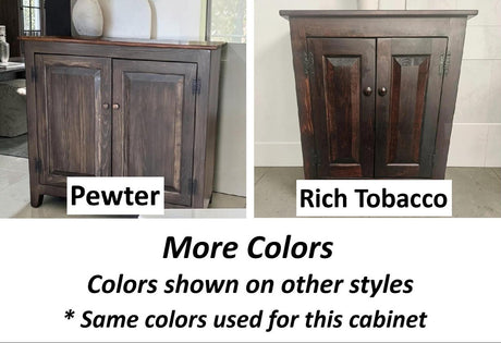 Amish Handmade TV Stand - 2 Door Cabinet - Primitive - Barnhouse TV Cabinet - Multipurpose Cabinet - Rustic Sliding Doors TV Console Drawers
