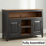 Amish Handmade TV Stand - 2 Door Cabinet - Primitive - Storage - TV Cabinet - Home - Multipurpose Cabinet - Rustic - Open Shelf TV Console