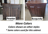 Amish Handmade TV Stand - 2 Door Cabinet - Primitive - Storage - TV Cabinet - Home - Multipurpose Cabinet - Rustic - Open Shelf TV Console