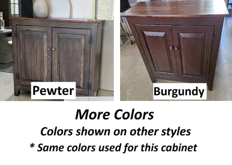 Amish Handmade TV Stand - 2 Door Cabinet - Primitive - Storage - TV Cabinet - Home - Multipurpose Cabinet - Rustic - Open Shelf TV Console