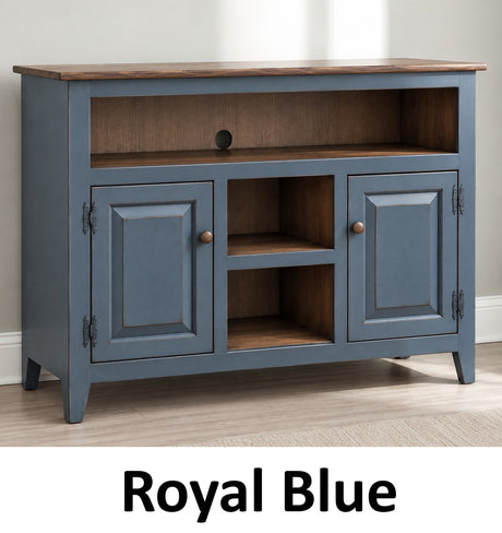 Amish Handmade TV Stand - 2 Door Cabinet - Primitive - Storage - TV Cabinet - Home - Multipurpose Cabinet - Rustic - Open Shelf TV Console