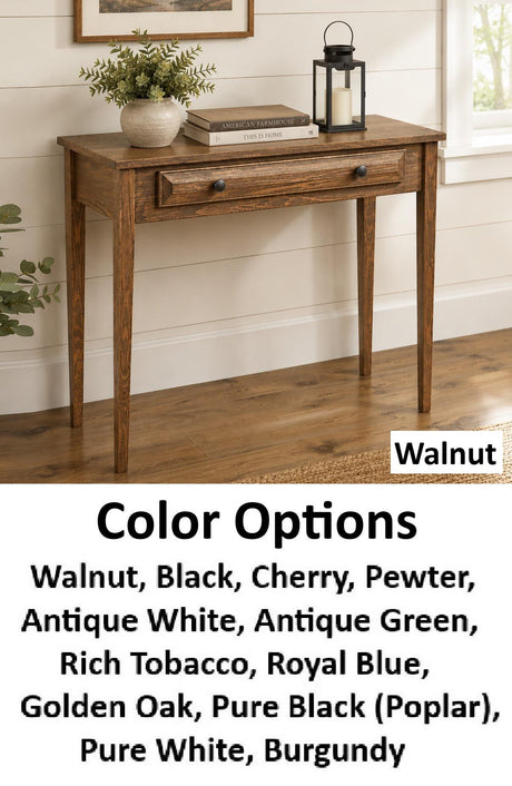 Amish Handmade Table with Drawer - Furniture - Living Room Table - Home Décor - Farmhouse - Country Decor - Primitive - Rustic Table - Home