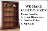 Wide Bookcase 4ft, Primitive Furniture Rustic Organizer Book Shelf Amish Made Furniture For Book Lovers Rustic Unique Antique Home Study