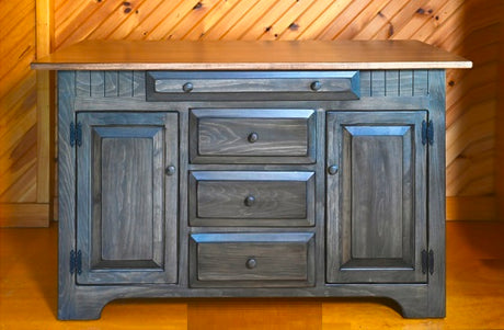 Kitchen Island - Amish Handmade - Multipurpose Cabinet - Primitive - Storage - Kitchen Cabinet - Rustic- Case Goods - Home - Fully Assembled