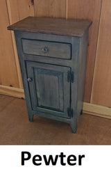 Cabinet with Drawer - Amish Furniture - Nightstand - Furniture - Home Décor - End Table - Rustic - Primitive - Case Goods - Amish Handmade