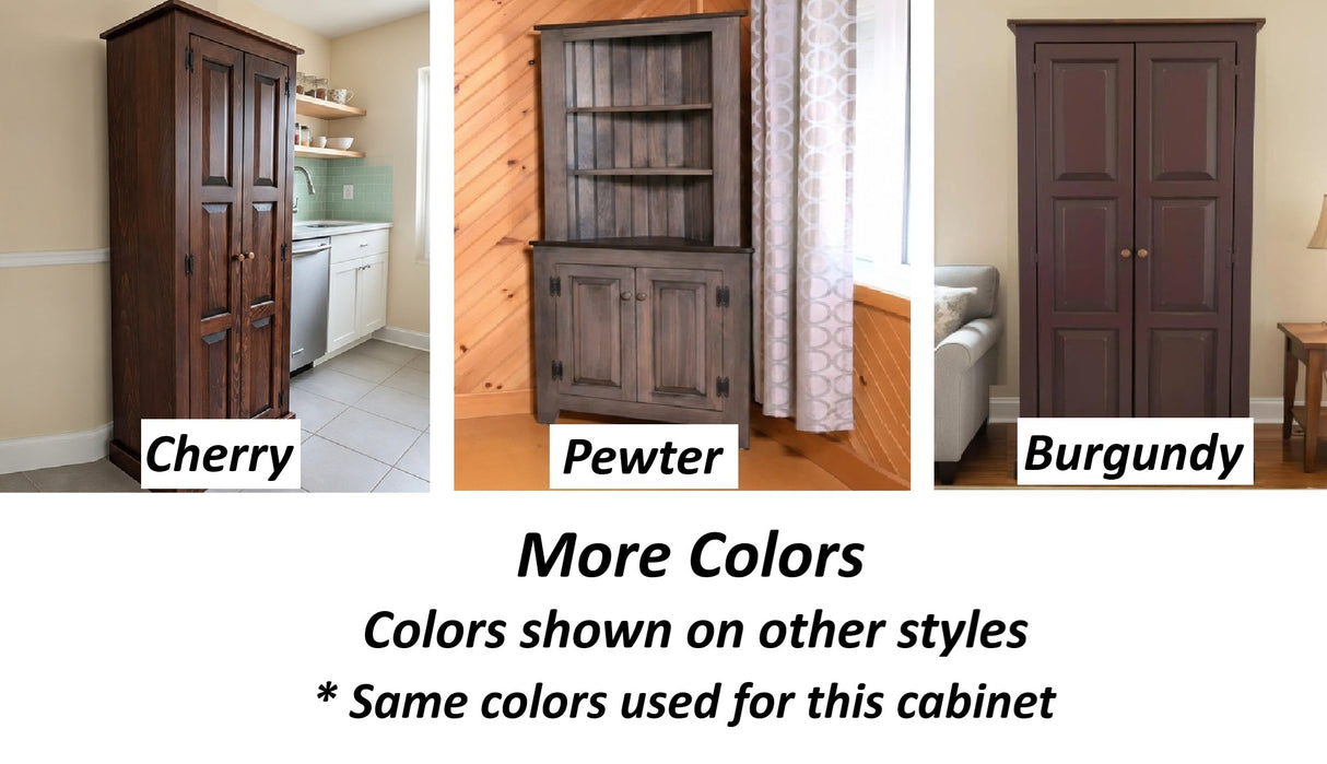 Amish Handmade Pantry Cabinet - Multipurpose Cabinet - Farmhouse - Primitive Jelly Cabinet - Cupboard - Storage - Rustic - Case Goods - Home