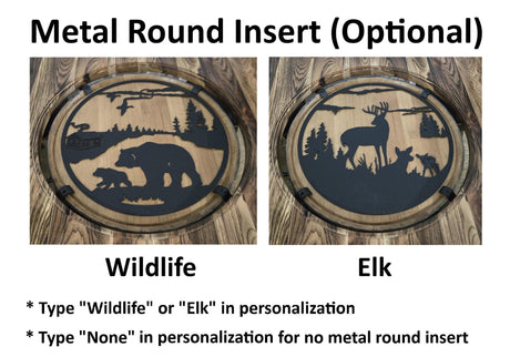 Barrel Bar Table - Amish Handmade - Counter Table - Bar Chairs - Farmhouse Furniture - Swivel Chairs - Cushion Seat - Whiskey Barrel- Rustic