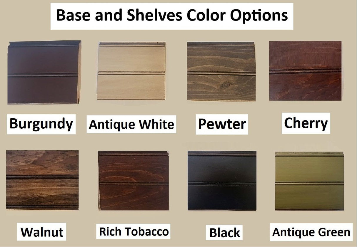Bookcase - Amish Handmade Bookshelf - 4 Shelf Multipurpose Cabinet - Farmhouse - Organizer - Cupboard - Wooden - Rustic - Case Goods - Home