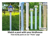 Birdhouse Amish Made X-Large Poly With 6 Nesting Compartments, Weather Resistant Birdhouse Outdoor