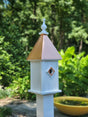 Bluebird Birdhouse Copper Roof Handmade With 1 Nesting Compartment, Metal Predator Guards, Weather Resistant, Birdhouse Outdoor