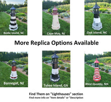 Load image into Gallery viewer, Lighthouse Decor Yard Garden Decoration Outdoor Landscape Cape Hatteras Solar Amish Made Landmark Replica Outdoor Lighthouse
