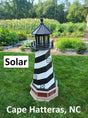 Cape Hatteras Solar Lighthouse - Amish Made - Landmark Replica - Lawn Ornament