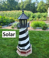 Cape Hatteras Solar Lighthouse - Amish Made - Landmark Replica - Lawn Ornament