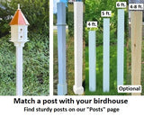 Birdhouse Copper Roof Handmade Large With 8 Nesting Compartments Weather Resistant Birdhouses, Predator Guards, Poly, Bird Lovers