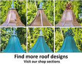 Bird Feeder - Free Shipping - Copper Roof - Amish Handmade Vinyl PVC