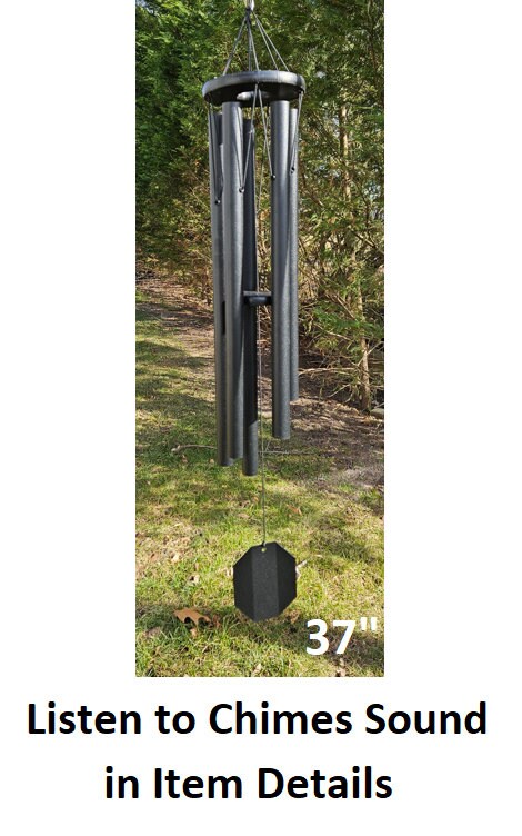 30"-66" Wind Chimes Amish Handmade - Deep Tone - Aluminum Tubes - Sound Healing - Outdoor Decor - Wind - Wind Bells - Meditation - Nature