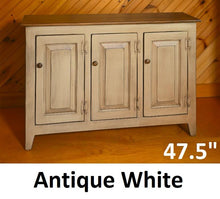 Load image into Gallery viewer, Farmhouse Furniture Cabinet Wooden Hall Cabinet 2 Door Cabinet Primitive Cabinet Handmade Buffet Cabinet Home Decor Farmhouse Jelly Cupboard
