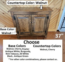 Load image into Gallery viewer, Farmhouse Furniture Cabinet Wooden Hall Cabinet 2 Door Cabinet Primitive Cabinet Handmade Buffet Cabinet Home Decor Farmhouse Jelly Cupboard
