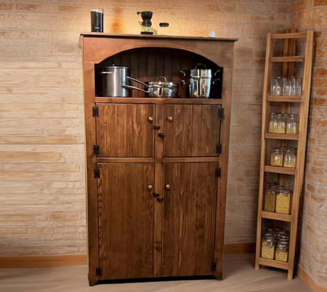 Farmhouse Furniture Living Room Cabinet Wooden Pantry Cabinet Hutch Cabinet Antique Furniture Kitchen Decor Home Cabinet Storage Furniture - Wood Cabinets