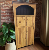 Farmhouse Furniture Living Room Cabinet Wooden Pantry Cabinet Hutch Cabinet Antique Furniture Kitchen Decor Home Cabinet Storage Furniture - Wood Cabinets