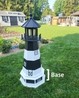 Fire Island Lighthouse - Solar - Amish Made - Landmark Replica - Backyard Decor
