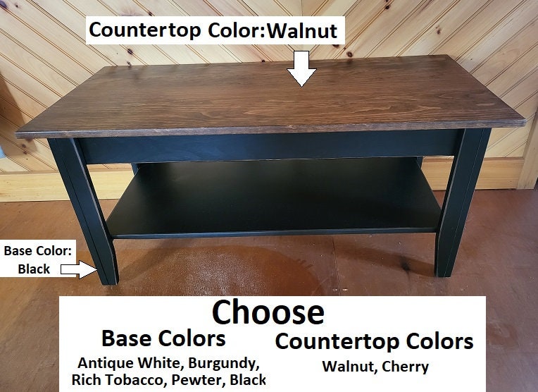 Coffee Table - Fully Assembled - Furniture - Home Décor - Furniture - Living Room Table- Country Decor- Amish Furniture - Primitive - Rustic