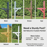 Amish Handmade Brick Design Wooden Mailbox: Rustic Farmhouse Style
