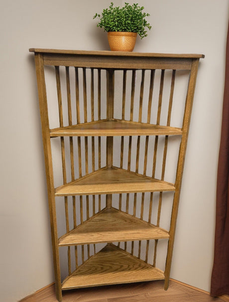 Amish Handmade Corner Cabinet - Corner Display - Multipurpose Cabinet - Bookcase - Kitchen Cabinet - Primitive - Rustic - Case Goods - Home