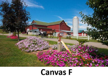 Canvas - Picture Frame - Wall Art - Wooden Frame - Framed Antique Print - Amish Handmade - Farmhouse Decor - Housewarming Gift -Choose Color