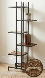 Amish Handmade Fully Assembled Large Display Stand - Metal Wooden Organizer - Display Rack - Metal Frame Shelf - Plant Stand - Living Room