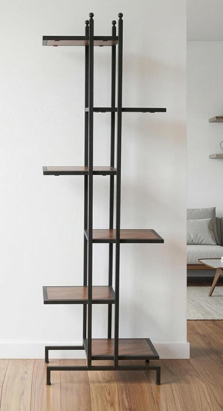 Amish Handmade Fully Assembled Large Display Stand - Metal Wooden Organizer - Display Rack - Metal Frame Shelf - Plant Stand - Living Room