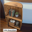 Amish Handmade Pine Barrel Cabinet: Rustic Farmhouse Storage