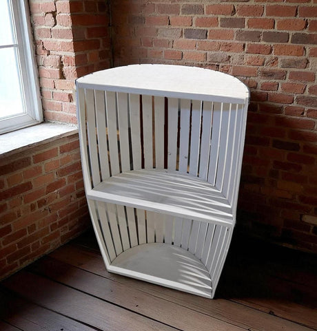 Amish Handmade Pine Barrel Cabinet: Rustic Farmhouse Storage