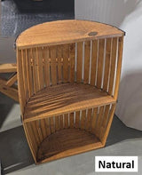 Amish Handmade Pine Barrel Cabinet: Rustic Farmhouse Storage