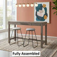 Amish Handmade Table Set with Bar Stools - Home Décor - Farmhouse Furniture - Primitive - Living Room - Organizer - Drawer - Case Goods